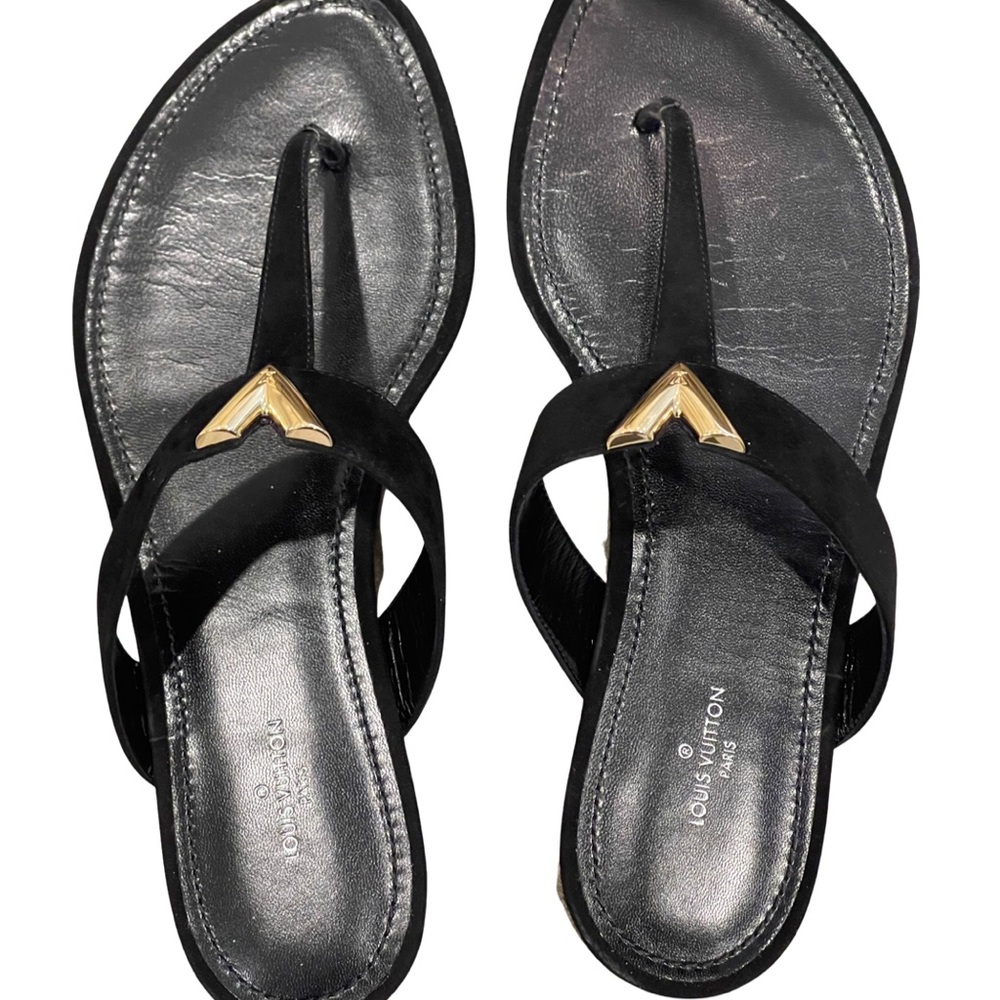 NEW AUTHENTIC LOUIS VUITTON THONG SANDALS Size 39.5